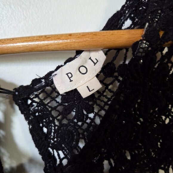 EUC LPOL BLACK VELVET AND LACE SWING STYLE TANK TOP SIZE L - Picture 14 of 16